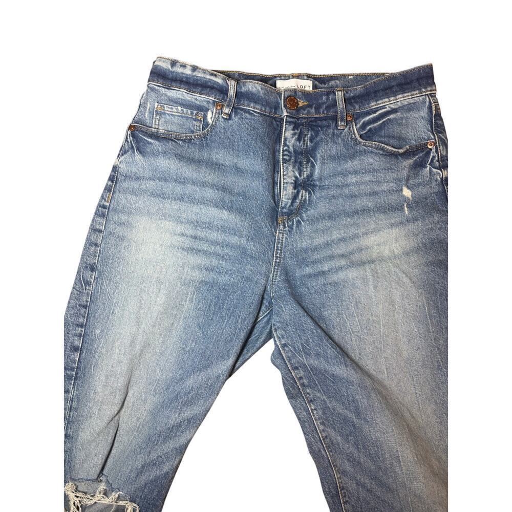 Loft jeans high waisted straight crop size 29 in excellent condition - Picture 3 of 13